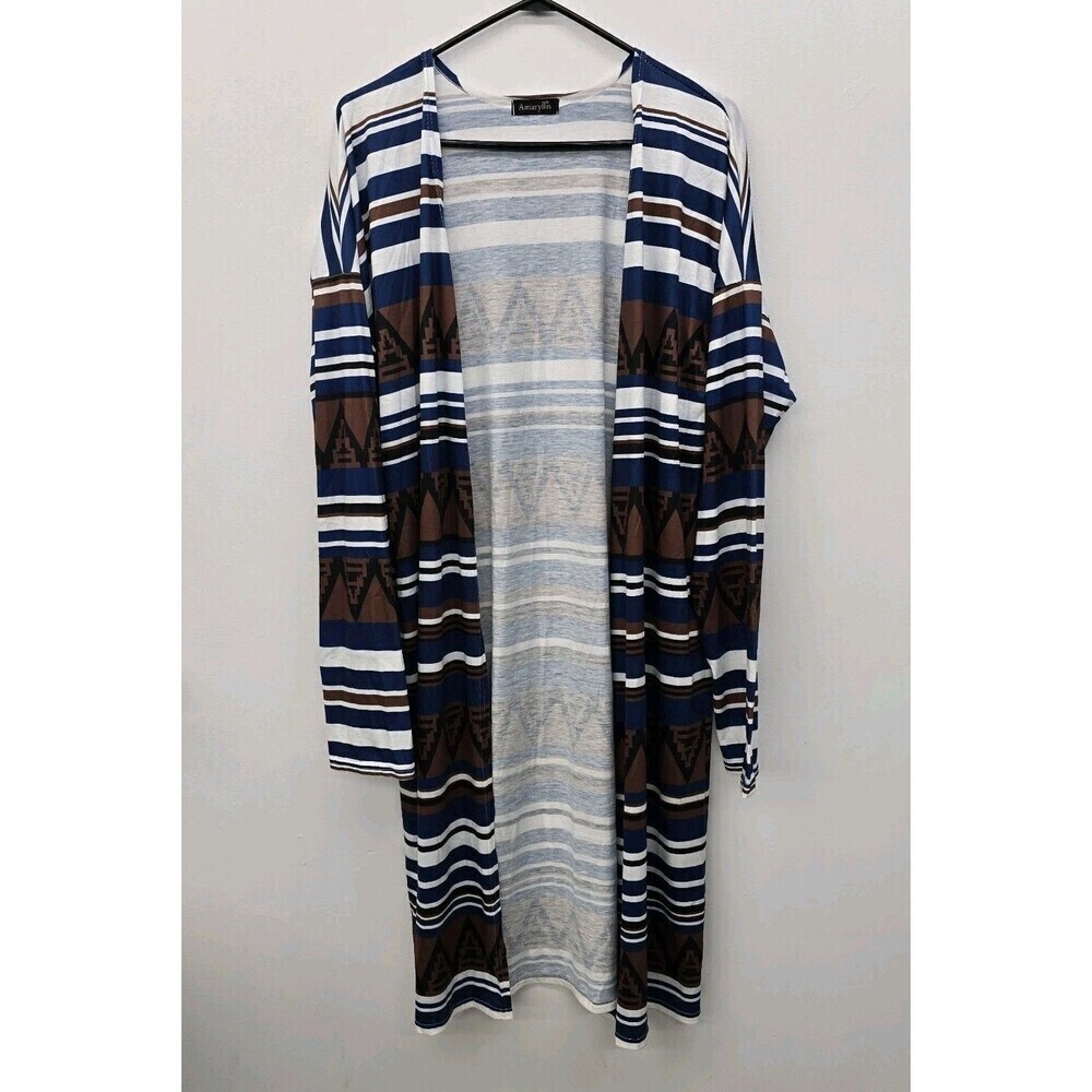 AMARYLLIS Beauty Geometric Multi Colored Kimono/ Cover Size Large (A60)